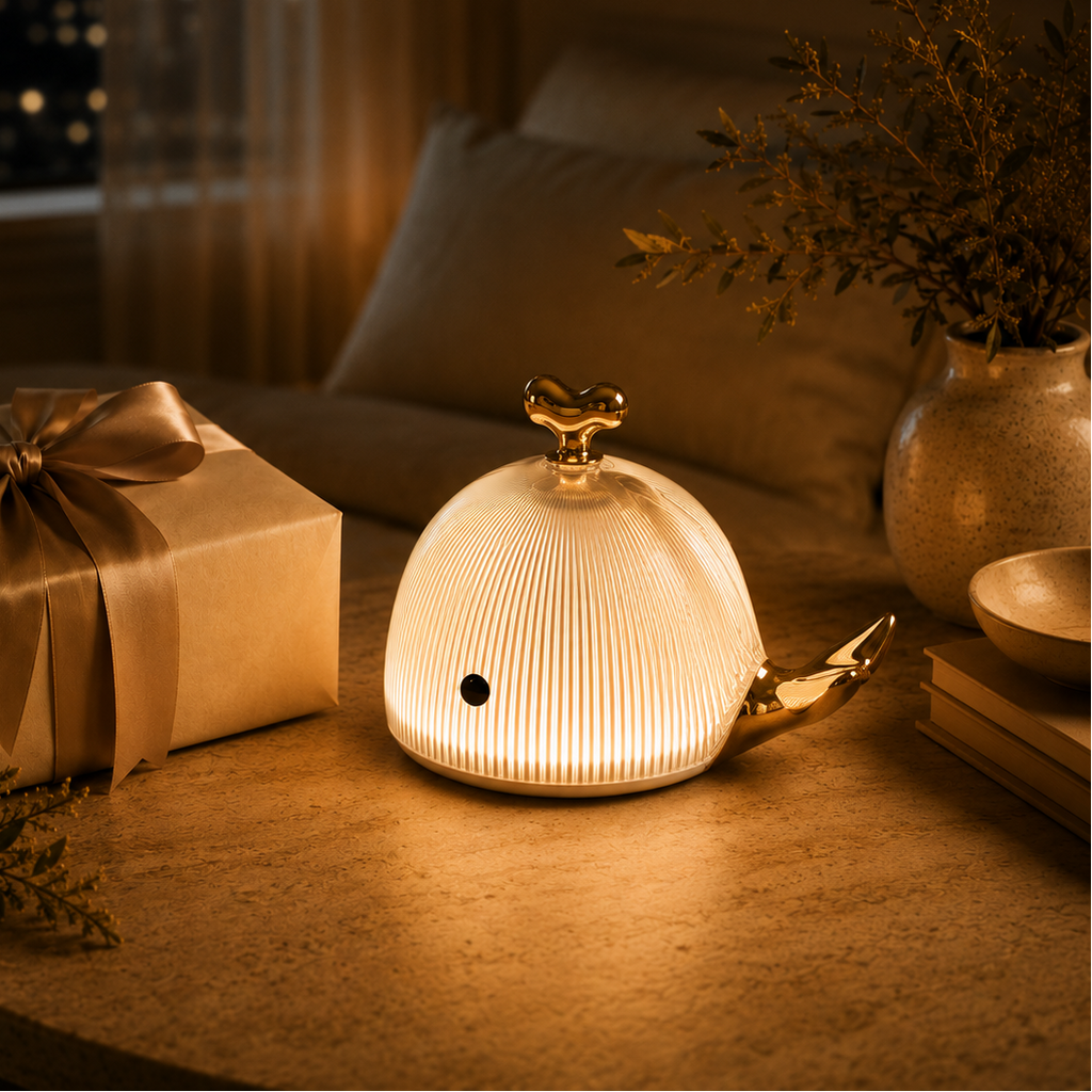 Golden Whale Glow Lamp