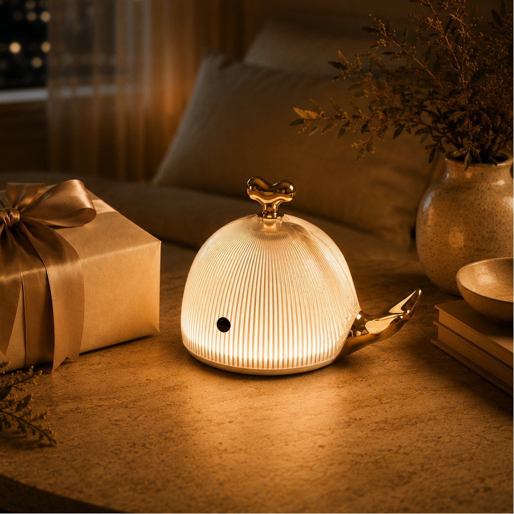 Golden Whale Glow Lamp