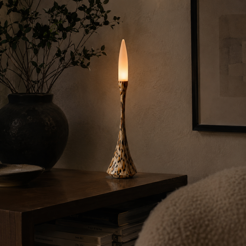 Leopard Ember Candle Lamp