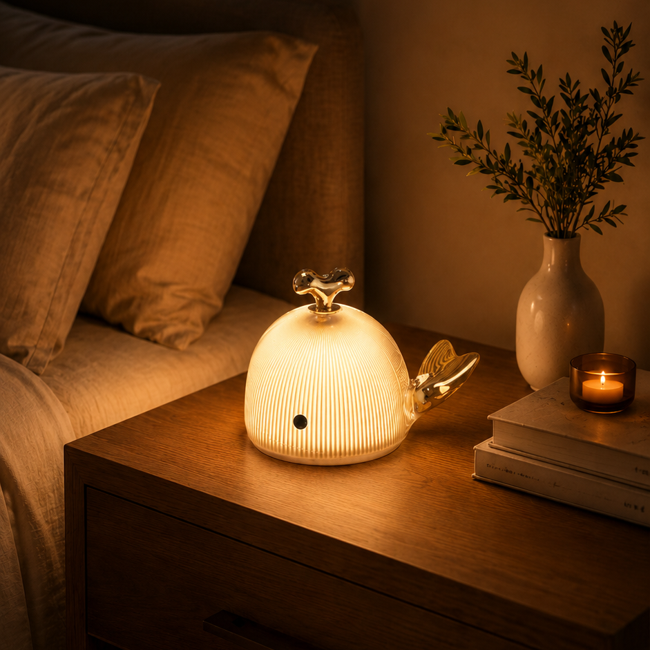 Golden Whale Glow Lamp