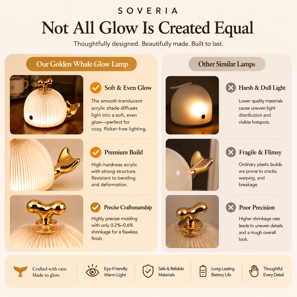 Golden Whale Glow Lamp