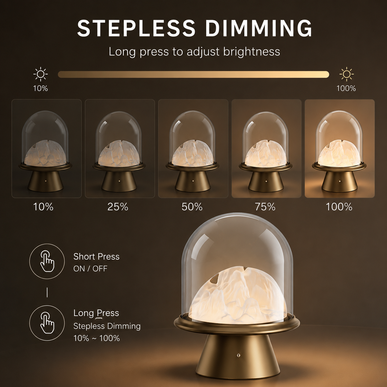 Snowy Scenery Soft Glow Table Lamp